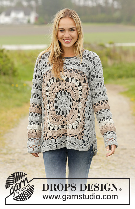Heklede ruter / DROPS 171-35