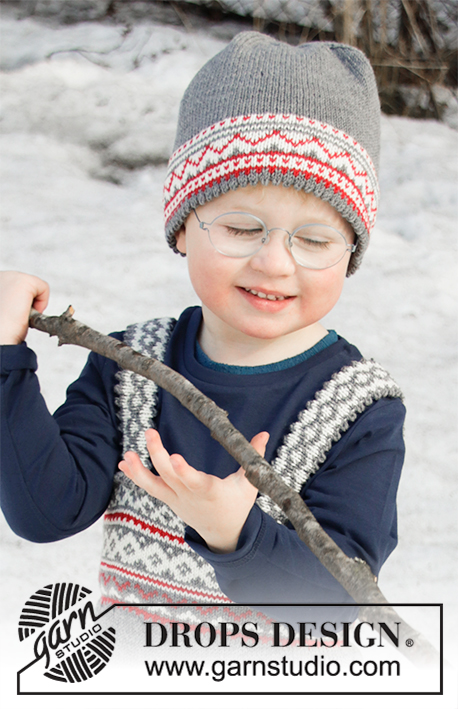 Dziecięce świąteczne czapki / DROPS Children 32-15